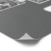 Gray Aztec Pattern | Foto's en tekst van de famili Poster (Hoek)