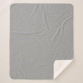 Gray Baby Blanket, Elegant and Modern  Sherpa Deken (Voorkant)