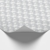 Gray Baby Love Elephant Gift Wrap Cadeaupapier (Hoek)
