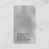Gray Background Simple Plain Trendy Consultant Visitekaartje (Achterkant)