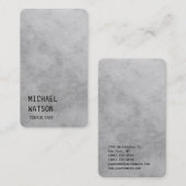 Gray Background Simple Plain Trendy Consultant Visitekaartje (Voorkant / Achterkant)