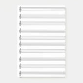 Gray Bars of Music Post-it® Notes (Voorkant)
