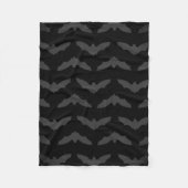 Gray Bat Silhouette Pattern Fleece Deken (Voorkant)