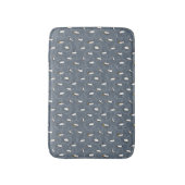 Gray Bath Mat met schattige pinguïns (Voorkant Verticaal)