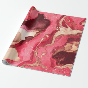 Gray Batik Illustration. White Silky Texture. Roos Cadeaupapier