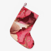 Gray Batik Illustration. White Silky Texture. Roos Kleine Kerstsok (Voorkant (Hangend))