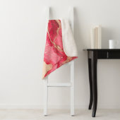 Gray Batik Illustration. White Silky Texture. Roos Sherpa Deken (In situ)