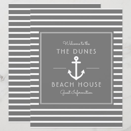 Gray Beach House Vacting Rental Front Page (Voorkant / Achterkant)