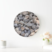Gray Beach Pebbles Foto getextureerde kuststrook Grote Klok (Huis)