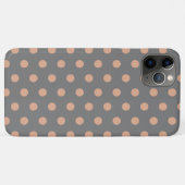 Gray Beige Polka Dot Hoesje-Mate iPhone Case (Achterkant (horizontaal))