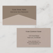 Gray Biege Center Point Visitekaartje (Voorkant / Achterkant)