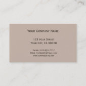Gray Biege Center Point Visitekaartje (Achterkant)