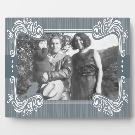 Gray Bird Art Plaque Fotoplaat (Voorkant)