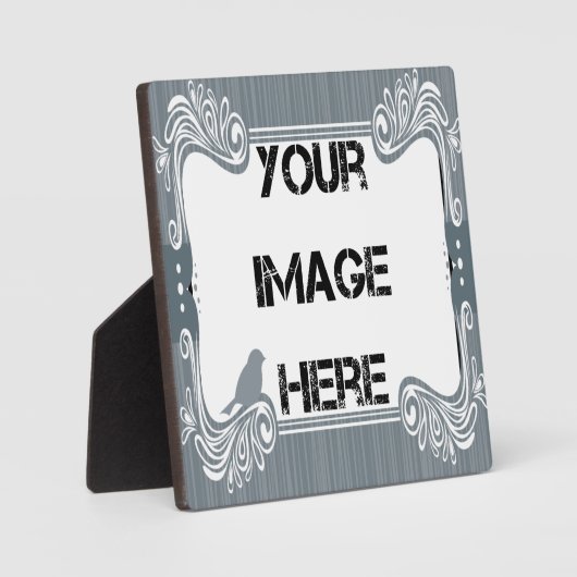 Gray Bird Art Plaque Fotoplaat (Voorkant)