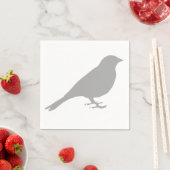 Gray Bird Napkins Servet (Insitu)