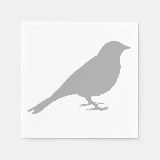 Gray Bird Napkins Servet (Voorkant)