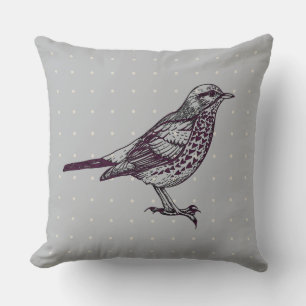 GRAY BIRD-ONTWERPRetro-Sierkussen Kussen