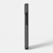 Gray Black Bold Monogram Modern Jouw naam Initiale iPhone Hoesje (Linkerkant)