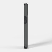 Gray Black Bold Monogram Modern Jouw naam Initiale iPhone Hoesje (Rechterkant)