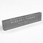 Gray Black Bold Monogram Modern minimalist Naambordje