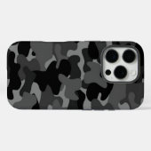 Gray Black Camo Case-Mate iPhone Case (Achterkant (horizontaal))