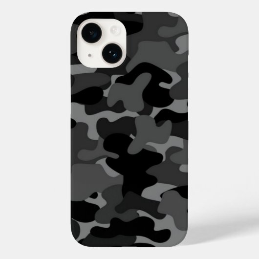Gray Black Camo Case-Mate iPhone Case (Achterkant)
