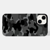 Gray Black Camo Case-Mate iPhone Case (Achterkant (horizontaal))