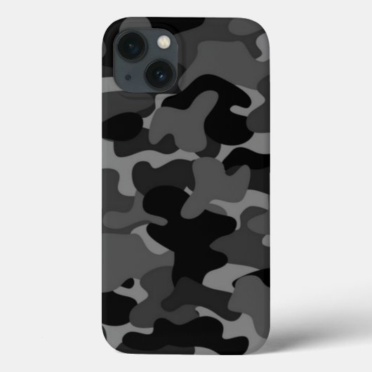 Gray Black Camo Case-Mate iPhone Case (Achterkant)