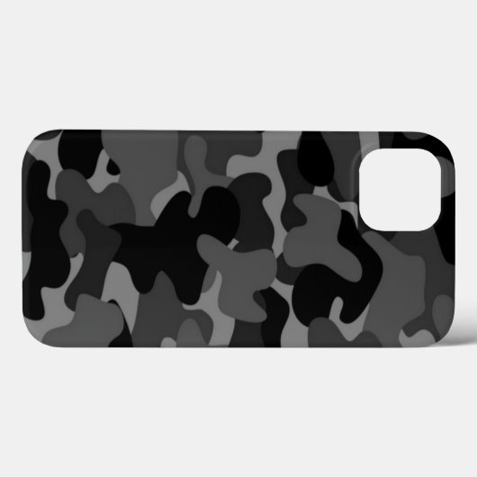 Gray Black Camo Case-Mate iPhone Case (Achterkant (horizontaal))