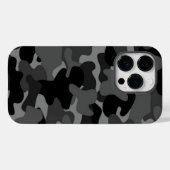 Gray Black Camo Case-Mate iPhone Case (Achterkant (horizontaal))