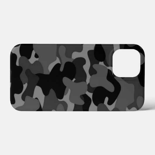 Gray Black Camo Case-Mate iPhone Case (Achterkant (horizontaal))