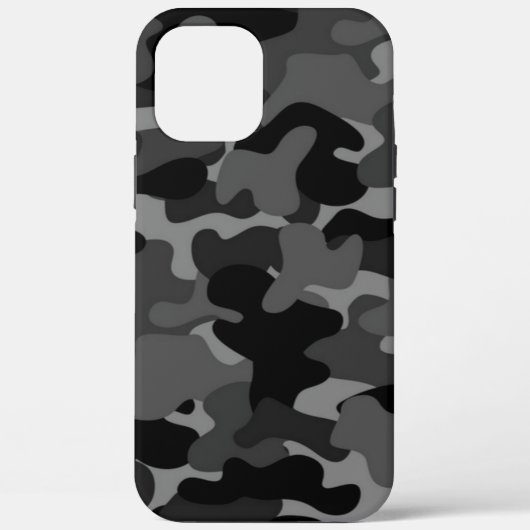 Gray Black Camo Case-Mate iPhone Case (Achterkant)
