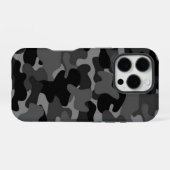 Gray Black Camo iPhone Hoesje (Achterkant horizontaal)