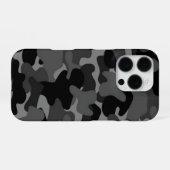 Gray Black Camo iPhone Hoesje (Achterkant horizontaal)