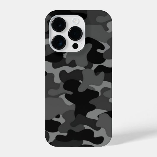Gray Black Camo iPhone Hoesje (Achterkant)