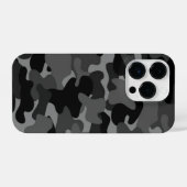 Gray Black Camo iPhone Hoesje (Achterkant horizontaal)