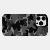 Gray Black Camo iPhone Hoesje (Achterkant horizontaal)