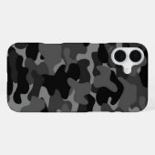 Gray Black Camo iPhone Hoesje (Achterkant horizontaal)