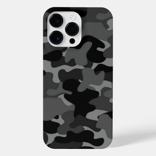 Gray Black Camo iPhone Hoesje (Achterkant)