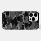 Gray Black Camo iPhone Hoesje (Achterkant horizontaal)
