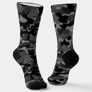 Gray Black Camo Sokken