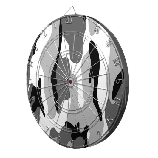 Gray & Black Camouflage Dart Board Dartbord (Voorkant Rechts)
