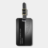 Gray Black Charming Bagagelabel (Voorkant verticaal)