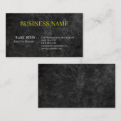 Gray Black Elegant Pattern klassieke Professional Visitekaartje (Voorkant / Achterkant)