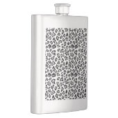 Gray Black Leopard Animal Print Patroon Flacon (Rechts)