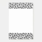 Gray Black Leopard Animal Print Patroon Post-it® Notes (Voorkant)