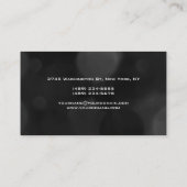 Gray Black Monogram Manager Visitekaartje (Achterkant)