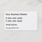 Gray Black Monogram visitekaartjes (Achterkant)