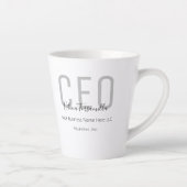 Gray Black Name CEO Latte Mok (Rechts)