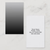 Gray Black Ombre Visitekaartje (Voorkant / Achterkant)